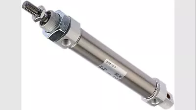 SMC Pneumatic Piston Rod Cylinder 25mm Bore 100mm Stroke C85 Serie Double Acting • $149.87