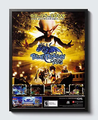 Blue Dragon Plus Nintendo Ds Glossy Promo Poster Print Unframed G1335 • $14.98