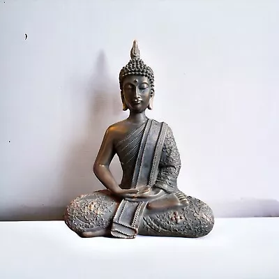 Cold Cast Bronze Seated Buddha 28 Cm High • £40