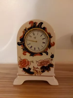 Masons Ironstone Mandalay Decorative Small Mantle Quartz Hand Painted Clock • £14