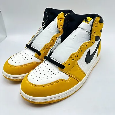 Air Jordan 1 Retro High OG Yellow Ochre Men's Shoes  DZ5485-701 Size 8-14 • $114.99