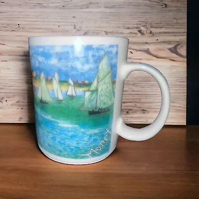 Monet Regatta Sainte Adresse Sailboats Beach Master Impressionist Coffee Mug Cup • $24