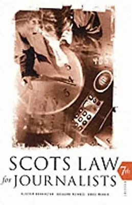 Scots Law For Journalists Paperback • £4.73