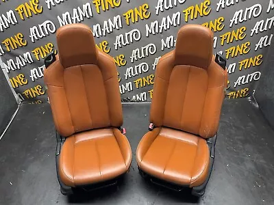 06-08 Mazda MX-5 Miata Passenger Right And Driver Left Leather Seats Brown OEM • $800