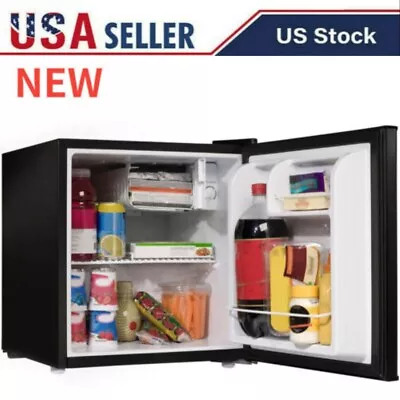 Mini Fridge Small Refrigerator 1.7 CU FT Single Door Compact Dorm Home Black A • $84.99