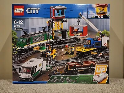 Lego City Cargo Train 60198 Powered Up Set Sealed Rare • $350