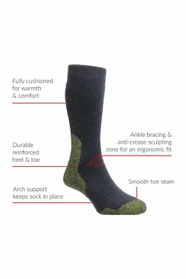 £12.99 • Buy HJ Hall ProTrek™ HJ702 Mountain Climb Wool-Tech Walking Socks UK 4-13