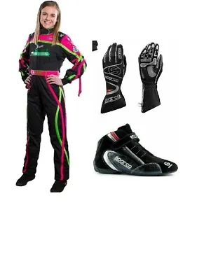 Go Kart Racing Suit Cik Fia Level2 Karting With  Matching Boots And Gloves Free • $169.29