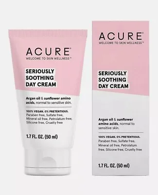 $6.99 • Buy Acure Seriously Soothing Day Cream 1.7 Fl. Oz. Normal To Sensitive Skin Sealed 