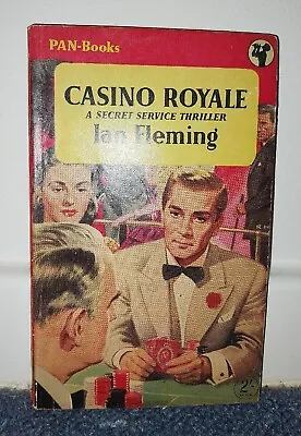 FIRST EDITION 2nd PRINT: CASINO ROYALE By FLEMING. PAN PB 1955. JAMES BOND 007 • £165