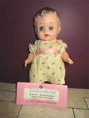 1957 SUN Rubber Ruth E. Newton Sunbabe SO-WEE Sleep Eyes Baby Doll Original • $17