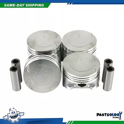 DNJ P157 Std. Size Complete Piston Set For 97-02 Mitsubishi Mirage 1.8L SOHC 16v • $79.89