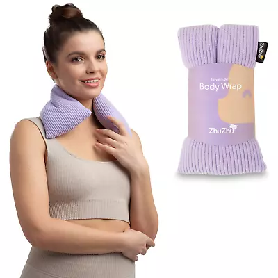 Zhu-Zhu Lilac Fleece - Lavender Body Wrap Microwave Wheat Bag Heat Pack Warmer • £10.95