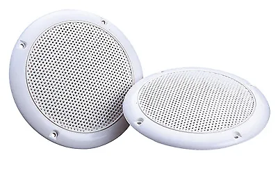 £17.99 • Buy 2 X White 5  80W 8 Ohm Dual Cone Moisture Resistant Ceiling Speakers Bathroom