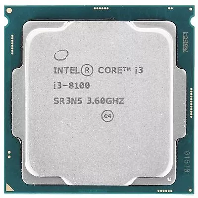 CPU Processor Intel Core I3 8100 360ghz Sr3n5 Lga1151 V2 LGA 11 Refurbished • $354.68