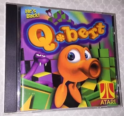 He’s Back! Q*Bert CD-Rom (1999 Hasbro) Windows 95/98 Atari Classic Video Game • $8.97