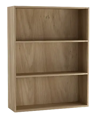 3 Tier Wooden Bookcase Bookshelf Cabinet Storage Shelving Display Unit 80cm • £44.95
