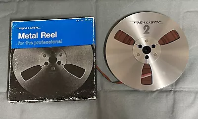 Vintage Realistic Metal Reel To Reel Spool Diameter 7 Inches MINT COND FAST SHIP • $69.95