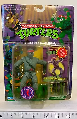 TMNT Teenage Mutant Ninja Turtles Movie Star Foot Soldier W/ Card Playmates 92 • $79.99