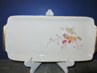 $13 • Buy Porcelain Holiday Pastry Tray, NAAMAN, Israel, 20TH CENTURY, Gold Trim, V. GOOD
