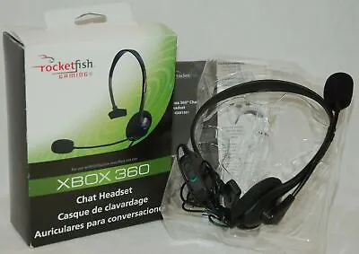 XBOX 360 RocketFish Gaming RF-GXB1301 LIVE Chat Headset Microphone Communicator • $5.65