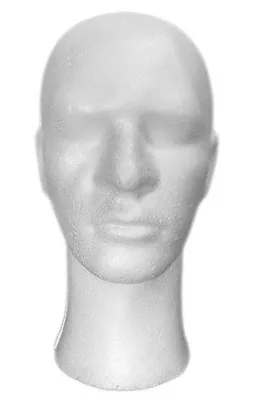 $5.85 • Buy MN-256 1 PC Male Polystyrene Foam Mannequin Head With Long Neck
