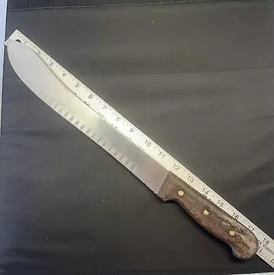 Large Forschner  Victorinox 12 Inch Blade Butcher Knife Wood Handle 474-12 • $30