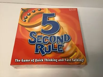 5 SECOND RULE Board Game Brand New In Box • $11.25