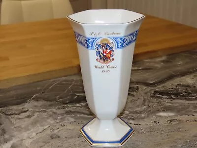 BP201:  Vintage Cruise Ship - P&O Canberra World Cruise 1995 - Doulton Vase • £10