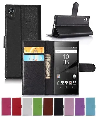 $5.69 • Buy Wallet Leather Flip Card Case Pouch Cover For Sony Xperia XA1 Genuine AuSeller