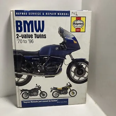 1970-96 Bmw 2-valve Twins R45 R50 R60 R75 R80 R90 Service  Manual / Haynes 0249 • $29.99