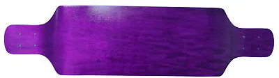 Longboard Deck - Drop Down 9.4 X 38 Purple Concave Maple - Symmetrical Shape • $38.75