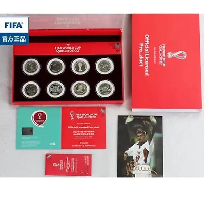 2022 Official Authenti Qatar World Cup Commemorative Coin Set Coins 8PCS UNC • $79