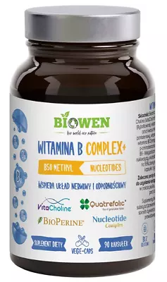 BIOWEN Vitamin B Complex B-50 Methyl Nucleotides 90 Vege Capsules FREE P&P • £28.20