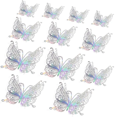 $3.07 • Buy Hollow Butterflies Decals 3D Fantacy Butterfly Stickers Wall Art Mirage Color