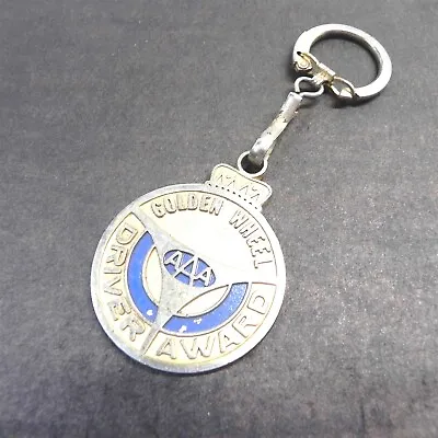 Vintage Aaa Triple A Golden Wheel Driver Award Key Chain Pre Owned Collectable  • $15.98