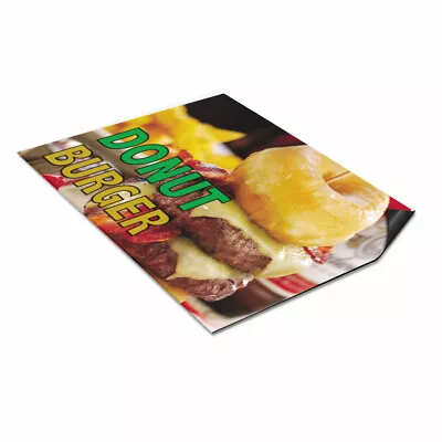 Car Magnet Set Of 2 Donut Burger Outdoor Advertising Printing Industrial Sign • $31.99