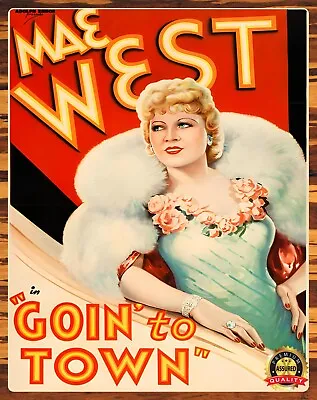 Mae West - Going To Town - 1935 - Metal Sign 11 X 14 • $27.99