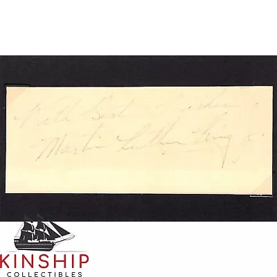 Martin Luther King Jr Signed Cut JSA LOA Inscribed Auto Rare D.1968 Z937 • $6999