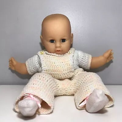 Vintage Eegee 21  Inch Floppy Goldberger Crochet Jumper Baby Doll PVC Air Bag • $29.96