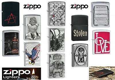 Genuine Zippo Windproof Refillable Cigarette Lighters (LIFE TIME GUARANTEE)  • £47.95