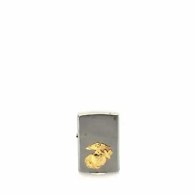 United States Marine Corps Zippo Lighter Emblem Brushed Chrome Windproof • $39.95