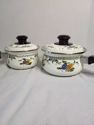 2 Villeroy & Boch Alt Amsterdam Metal Pots With Lids • $6