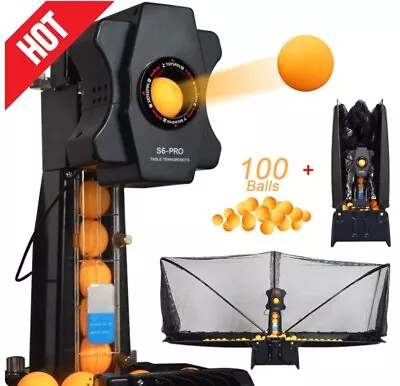 S6-PRO Table Tennis Robot Ping-pong Ball Pitching Serve Machine With Net & Balls • $565