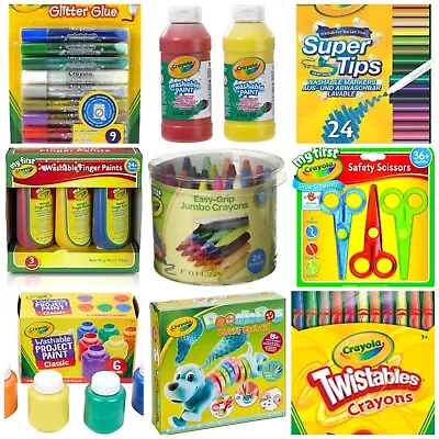Crayola Crayons Markers Colour Pencils Paints And More Options • £10.99