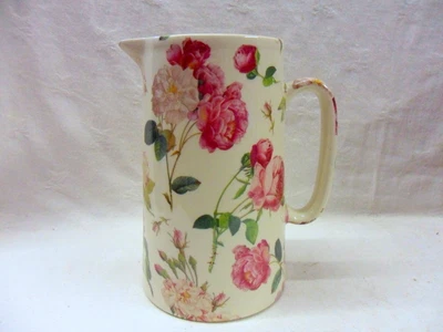 £21.99 • Buy Heron Cross Pottery Reudoute Rose 2 Pint Pitcher Jug