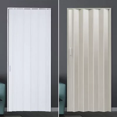 Internal Folding Door 6/10mm PVC Sliding Panel Accordion Concertina Room Divider • £55.95