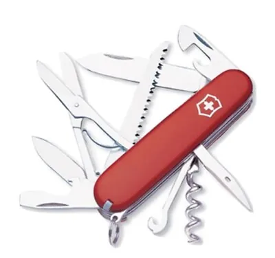 Swiss Army Original Knife Red Huntsman 15 Functions Victorinox 53201 New In Box • $41.80