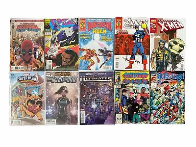 Marvel Comics Job Lot X 10 Comic Book Bundle Various Titles Cage Hells Angel • £13.99