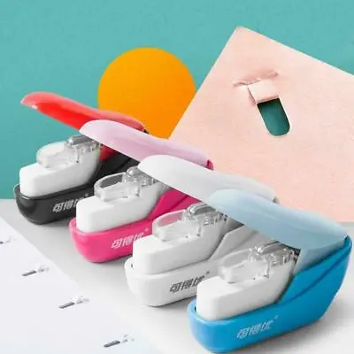 Stapleless Stapler 4 Colors Portable School Office ABS Staple Supplies Z9H8 • £7.20